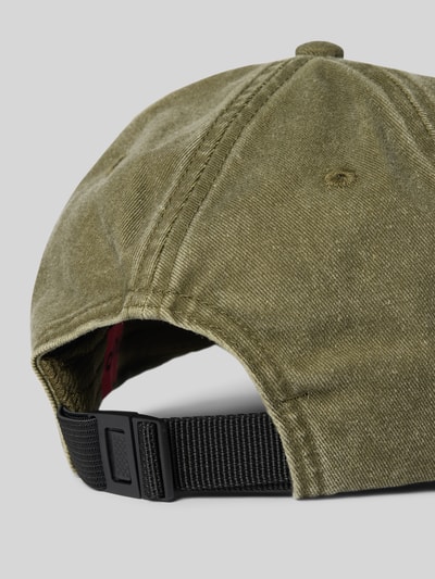 HUGO Basecap mit Label-Stitching Modell 'Mett' Gruen 3