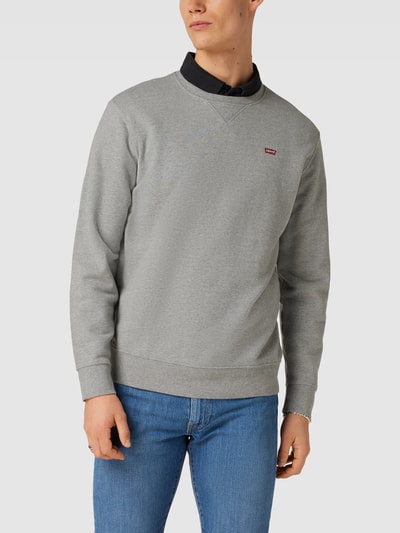 Levi's® Sweatshirt mit Label-Stitching Hellgrau 4