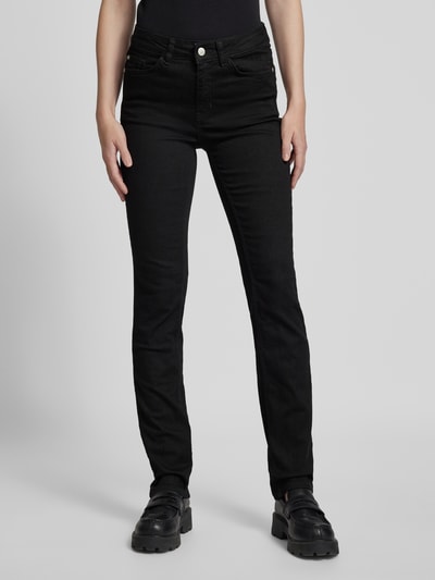 Zero Slim fit jeans in 5-pocketmodel Zwart - 4