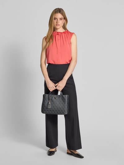 Guess Handtas met hengsel, model 'MERIDIAN GIRLFRIEND SATCH' Grafiet - 1