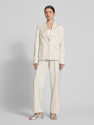 Milano Italy Regular fit blazer met klepzakken Zilver - 1