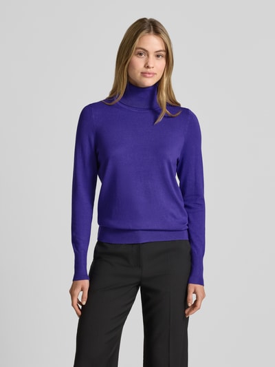Christian Berg Woman Strickpullover mit gerippten Abschlüssen Violett 4