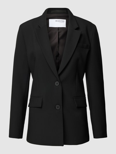 Selected Femme Blazer met klepzakken, model 'RITA' Zwart - 2