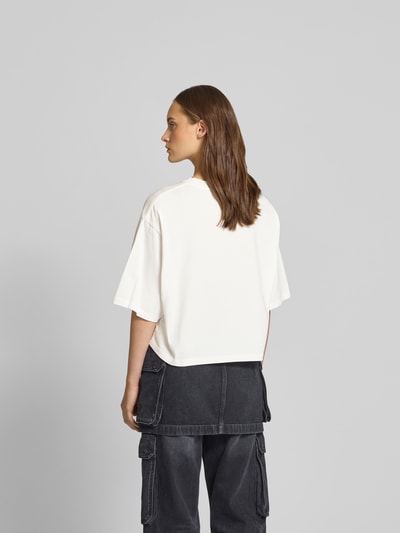 Anine Bing T-Shirt mit Label-Stitching Ecru 5