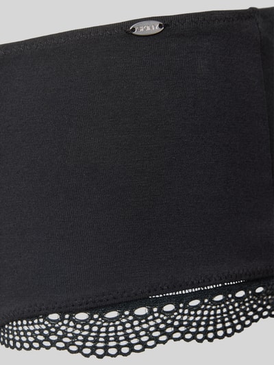 Skiny Pants mit Häkelspitze im 2er-Pack Modell 'Classic Cotton' Black 2