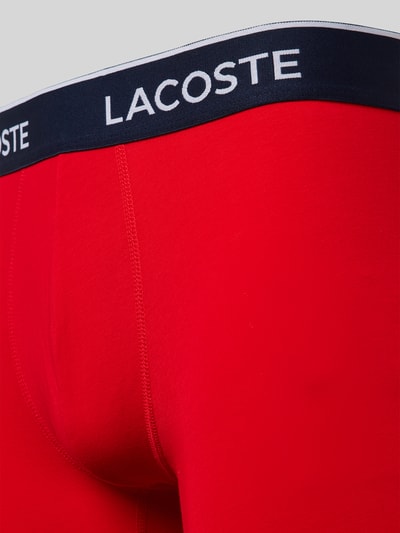 Lacoste Boxershorts mit elastischem Label-Bund im 3er-Pack Rot 2