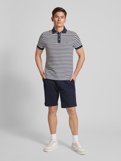 Tommy Hilfiger Straight leg korte chino met achterzakken, model 'HARLEM' Marineblauw - 1