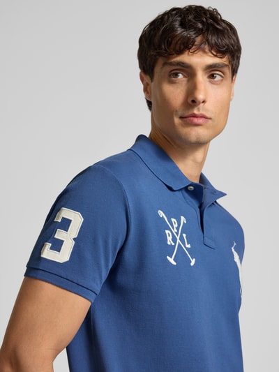 Polo Ralph Lauren Poloshirt met labelstitching Jeansblauw - 3