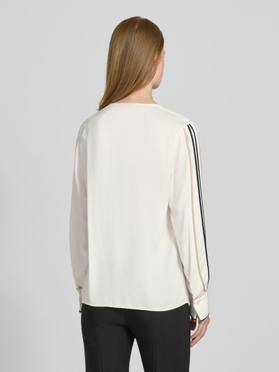 BOSS Regular fit blouse met lange mouwen van een viscosemix, model 'BANARIAH' Offwhite - 5