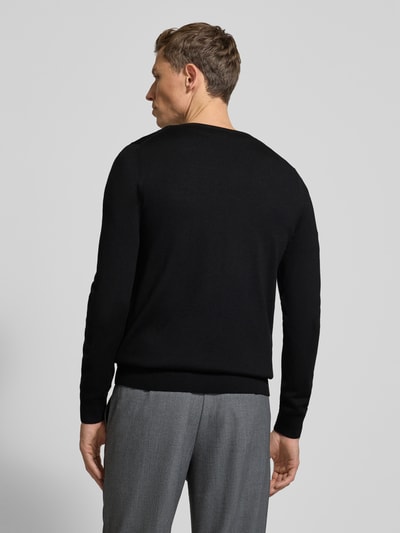 JOOP! Collection Sweter z dzianiny z prążkowanymi wykończeniami model ‘Denny’  5