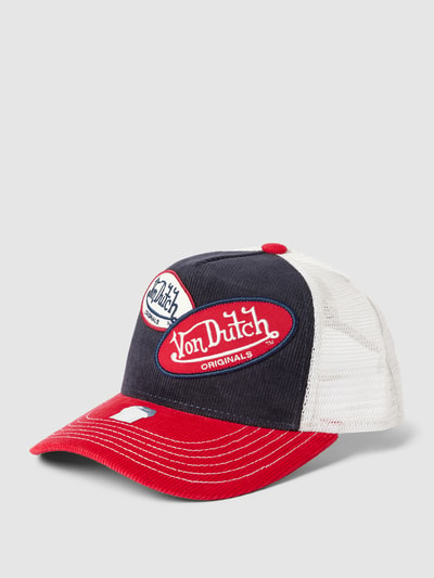 Von Dutch Czapka z daszkiem i naszywką z logo model ‘RUSSEL’ Granatowy 1