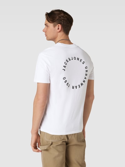 Jack & Jones T-Shirt mit Label-Print Modell 'SUNSET' Weiss 5