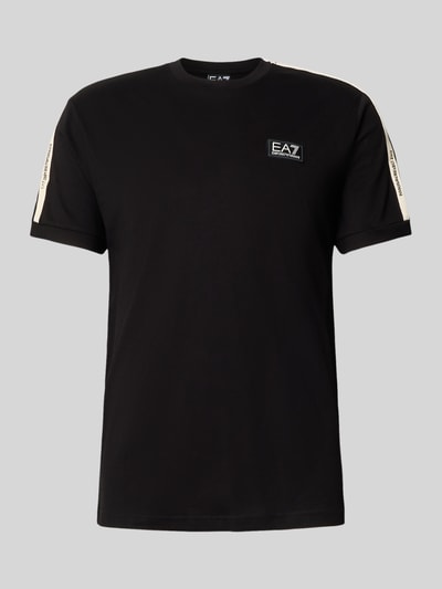 EA7 Emporio Armani T-shirt met labelpatch Zwart - 2