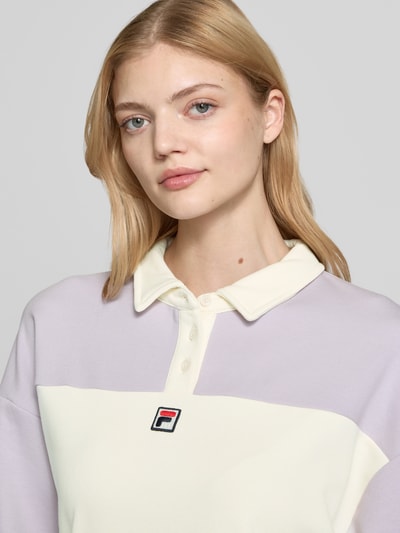 FILA Poloshirt mit Label-Stitching Modell 'LANGOGNE' Flieder 3