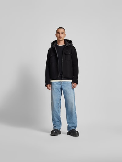 Dsquared2 Hemdjacke mit Kapuze Black 1