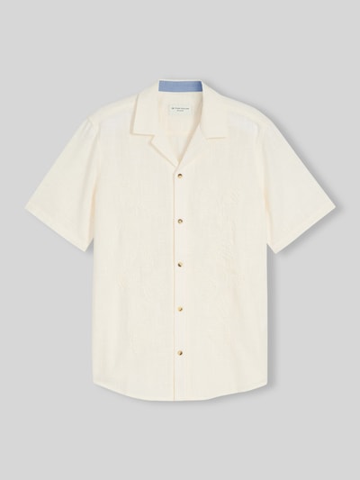 Tom Tailor Regular Fit Freizeithemd mit Stitching Offwhite Melange 2