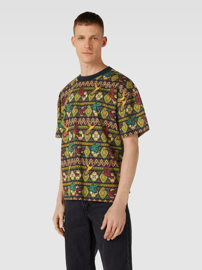 MCNEAL T-shirt met all-over motief Zwart - 4