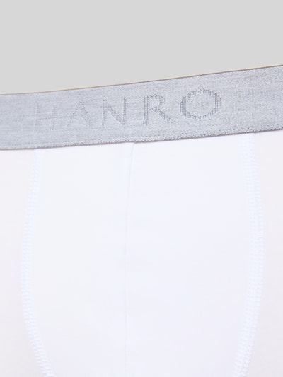 Produktfoto, Trunks mit Label-Details im 2er-Pack von Hanro, mieszanka bawełny i elastanu, dopasowany krój, zestaw 2 szt., elastyczny pas