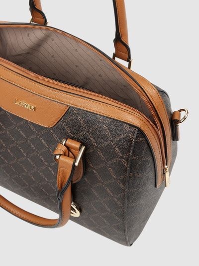 L.Credi Handtasche in Leder-Optik Modell 'Filiberta' Dunkelbraun 4