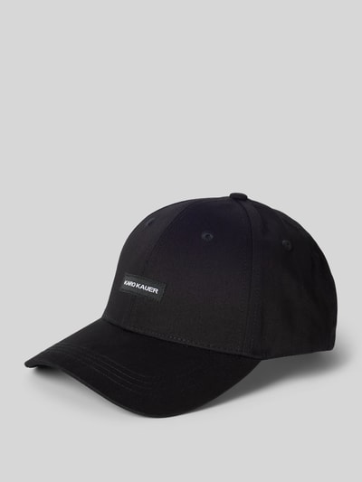 Karo Kauer Basecap mit Label-Patch Black 1