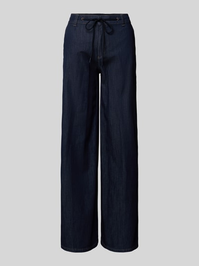 MAC Straight leg jeans met tunnelkoord, model 'CHarly' Donkerblauw - 2