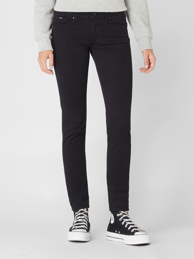 Pepe Jeans Jeansy o kroju skinny fit z dodatkiem streczu model ‘Soho’ Czarny 4