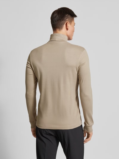 JAKE*S STUDIO MEN Longsleeve aus Viskose mit Rollkragen Khaki 5