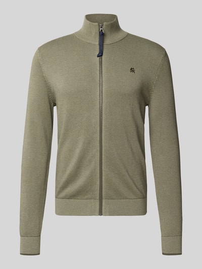 Lerros Kurtka z dzianiny ze stójką Oliwkowy 2