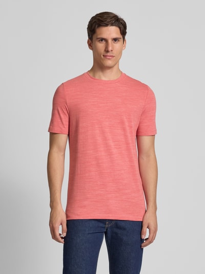 s.Oliver RED LABEL Regular fit T-shirt van katoenmix Oudroze - 4