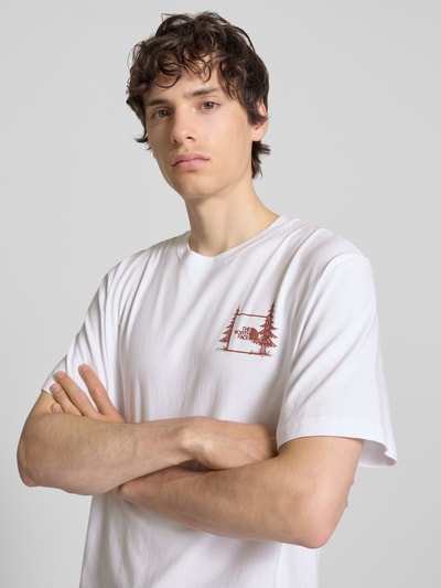 The North Face Relaxed Fit T-Shirt mit Logo-Print Weiss 3