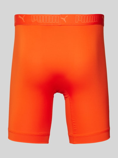 Puma Boxershort met elastische band met label in een set van 2 stuks Oranje - 3