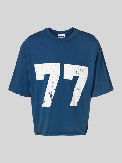 REVIEW T-shirt met ronde hals Donkerblauw - 2