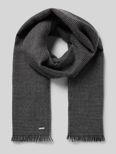 bugatti Sjaal van scheerwol met franjes  - 1