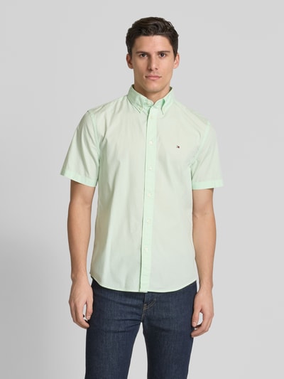 Tommy Hilfiger Regular Fit Freizeihemd mit Button-Down-Kragen Modell 'FLEX' Hellgruen 4