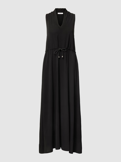 MaxMara Leisure Długa sukienka z tunelem model ‘ZITTO’ Czarny 2