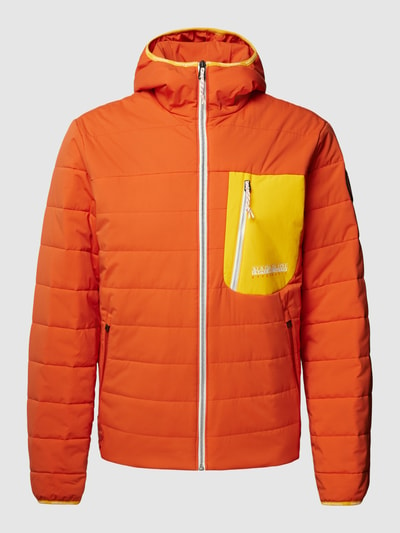 Napapijri Steppjacke mit Brusttasche Modell 'HURON' Orange 2