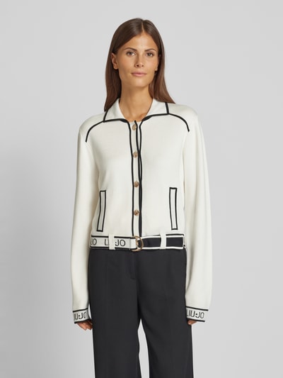 LIU JO SPORT Cardigan met riem Offwhite - 4