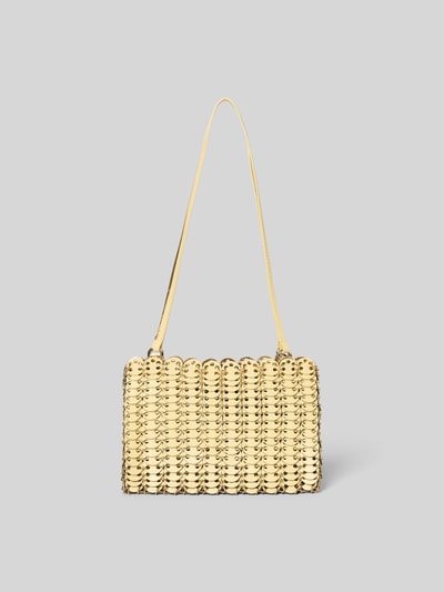 Produktfoto, Shoulder Bag in metallic von Rabanne, Gliederketten-Optik, metallic, Logo-Detail, offenes Hauptfach, Maße 23x16x3 cm
