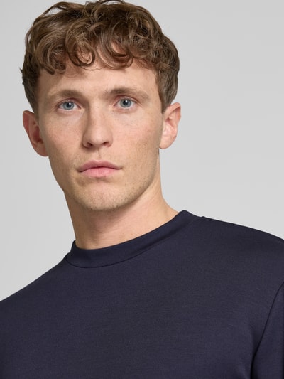 SELECTED HOMME Sweatshirt mit gerippten Abschlüssen Modell 'EMANUEL' Marine 3