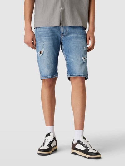 Tommy Jeans Jeansshorts im Destroyed-Look Modell 'RONNIE' Jeansblau 4