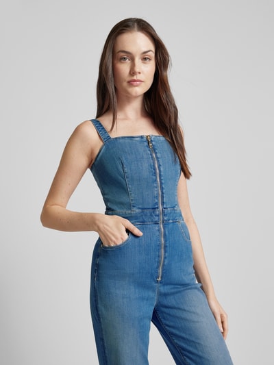 Guess Kombinezon z imitacji denimu model ‘MARIPOSA’ Jeansowy niebieski 3