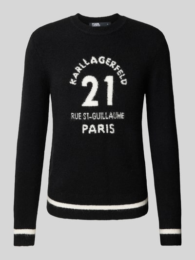 Karl Lagerfeld Gebreide pullover met labeldetails Zwart - 2