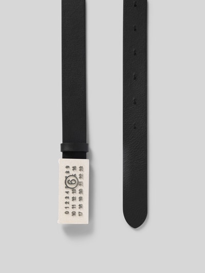 MM6 Maison Margiela Gürtel mit Logo-Prägung Black 4