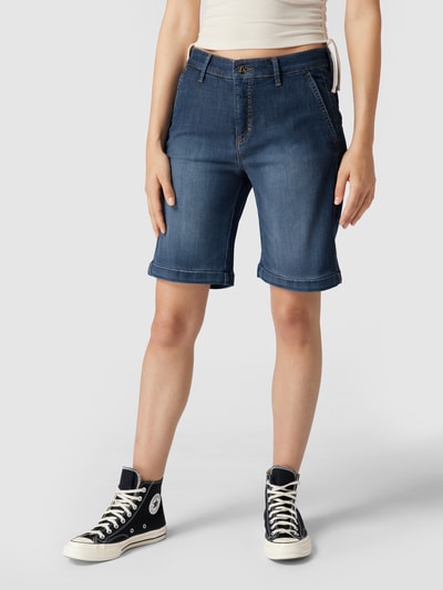 MAC Shorts mit Label-Patch Marine 4