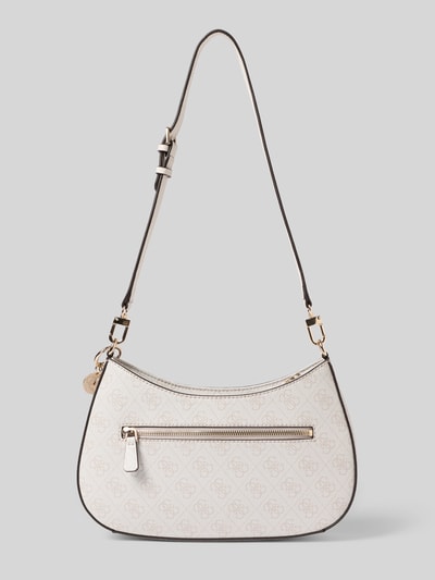 Produktfoto, Shoulder Bag mit Logo-Detail Modell 'Noelle' von GUESS, materiał skóropodobny, nadruk z logo na całej powierzchni, główna przegroda z zamkiem błyskawicznym, odpinany pasek na ramię, szerokość w rozmiarze 1: 29 cm, długość w rozmiarze 1: 18 cm, głębokość w rozmiarze 1: 6 cm, długość paska na ramię w rozmiarze 1: 60 cm.