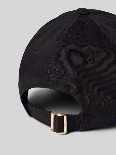 Produktfoto, Basecap aus reiner Baumwolle Modell 'ARI-B-ICON' von BOSS, Optik: Unifarben, Logo-Stitching, Ösen, Riegel, Materialverarbeitung: Twill