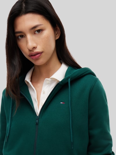 Tommy Jeans Regular Fit Sweatjacke aus Baumwoll-Mix Dunkelgruen 3