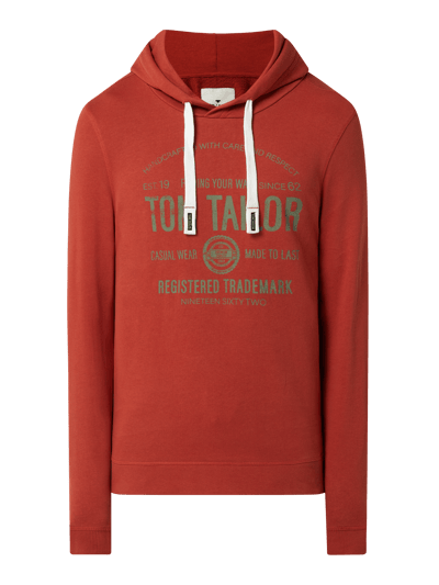 Tom Tailor Hoodie mit Logo Rostrot 2