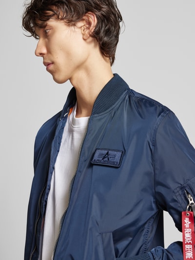 Alpha Industries Jacke mit Label-Patch Dunkelblau 3