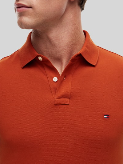 Tommy Hilfiger Regular Fit Poloshirt aus Baumwoll-Mix Terra 3
